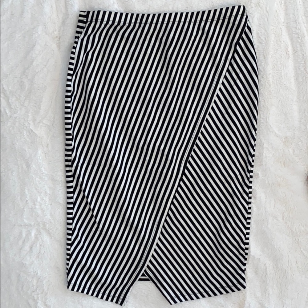 Coin 1804 Striped Pencil Skirt